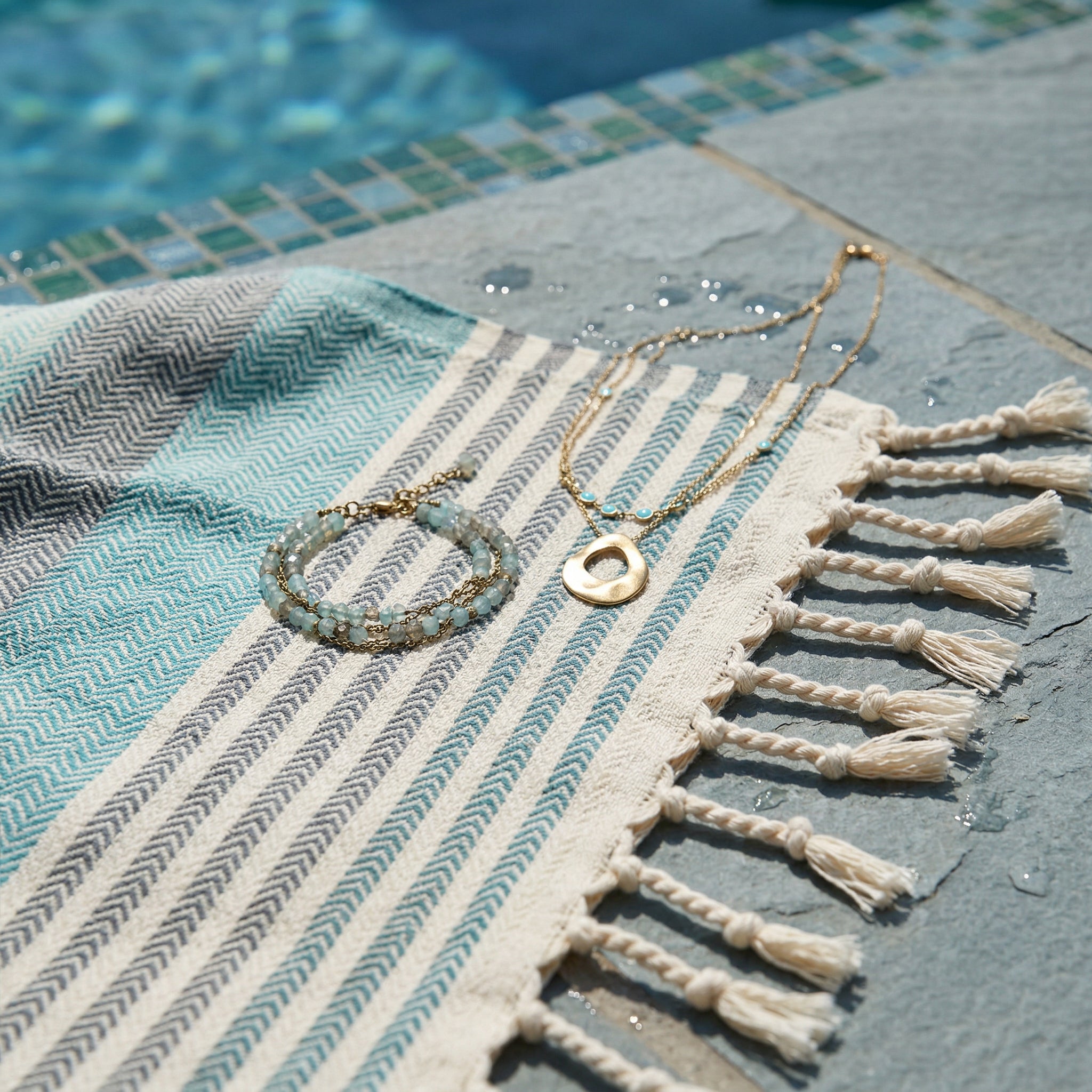 Green Premium Turkish Cotton Peshtemal – Lightweight Spa & Beach Towel, Soft, Absorbent & Quick Dry (HPS-01)