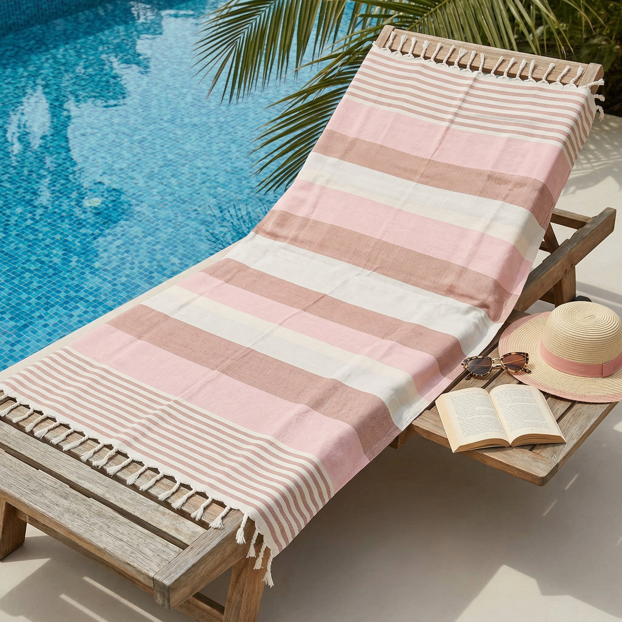 Plum color Premium Turkish Cotton Peshtemal – Lightweight Spa & Beach Towel, Soft, Absorbent & Quick Dry (APS-01)