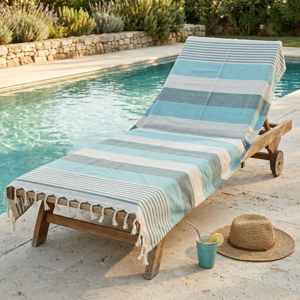 Green Premium Turkish Cotton Peshtemal – Lightweight Spa & Beach Towel, Soft, Absorbent & Quick Dry (APS-01)