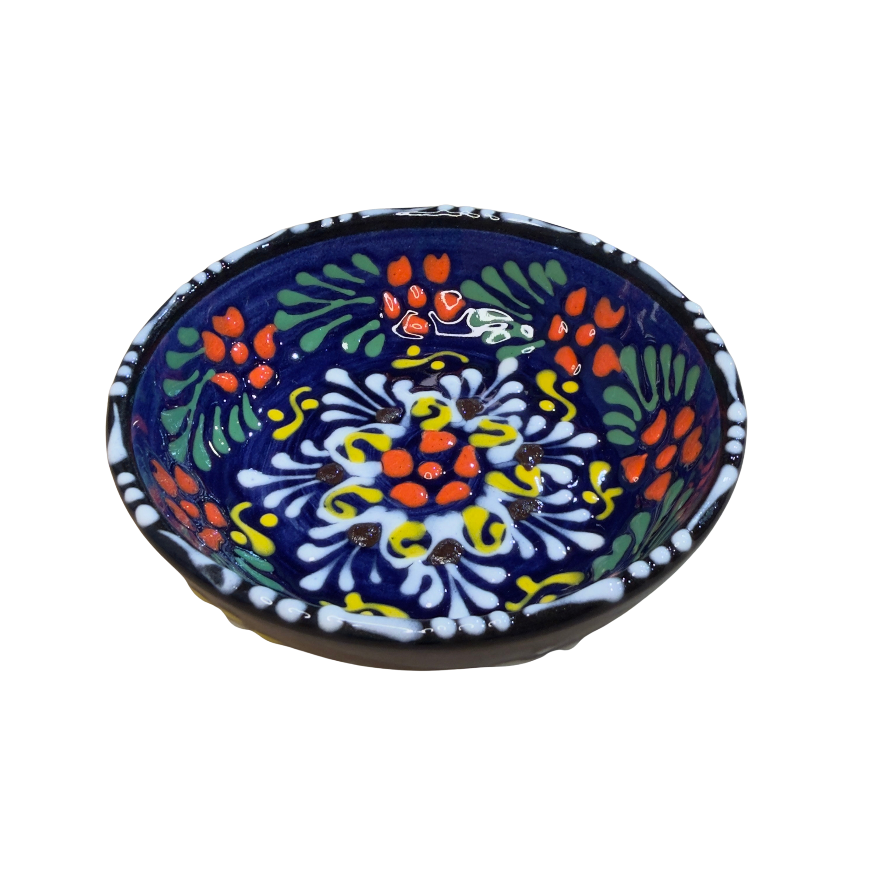 Handmade Turkish Ceramic Serving Bowl – 4.75" – Assorted Designs