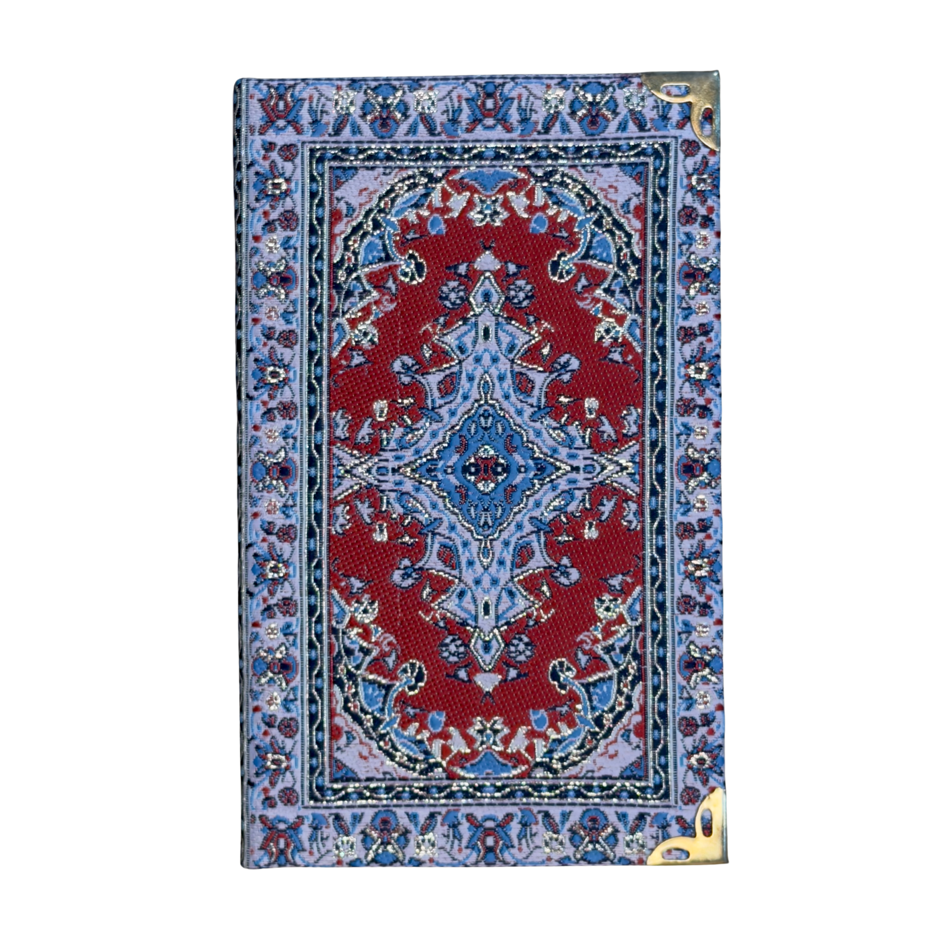 Mini Woven Fabric Journal Notebook – Assorted Turkish Inspired Designs – 3.5 x 5.5 Inch Pocket Notebook