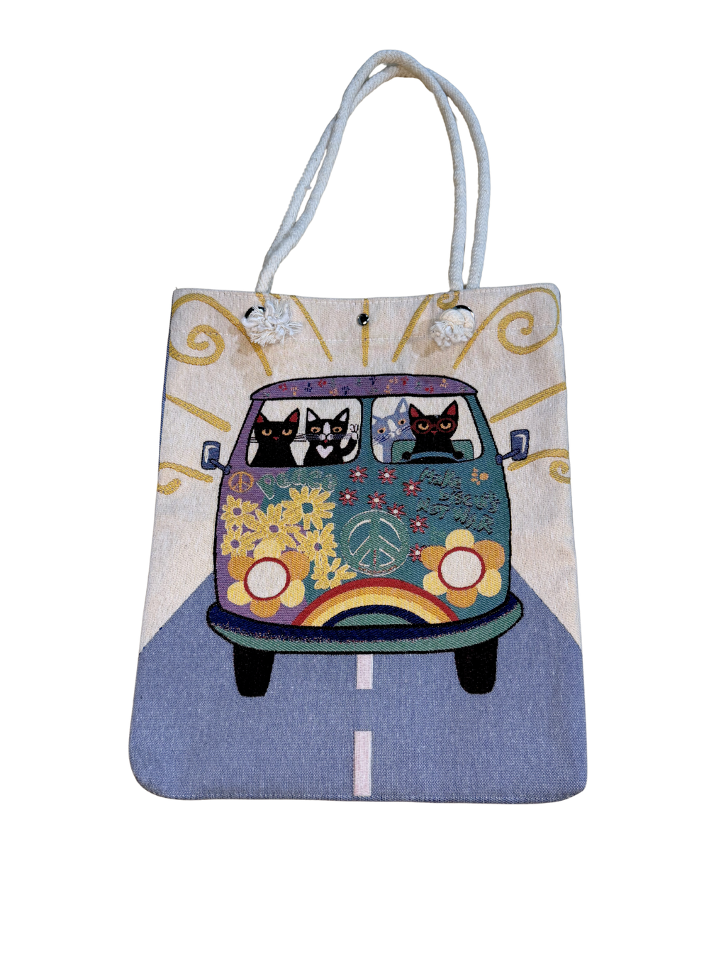 Wholesale Cotton Tote Bag Collection – Assorted Artistic Prints – Reusable Shoulder Bags – 13.5" x 16"