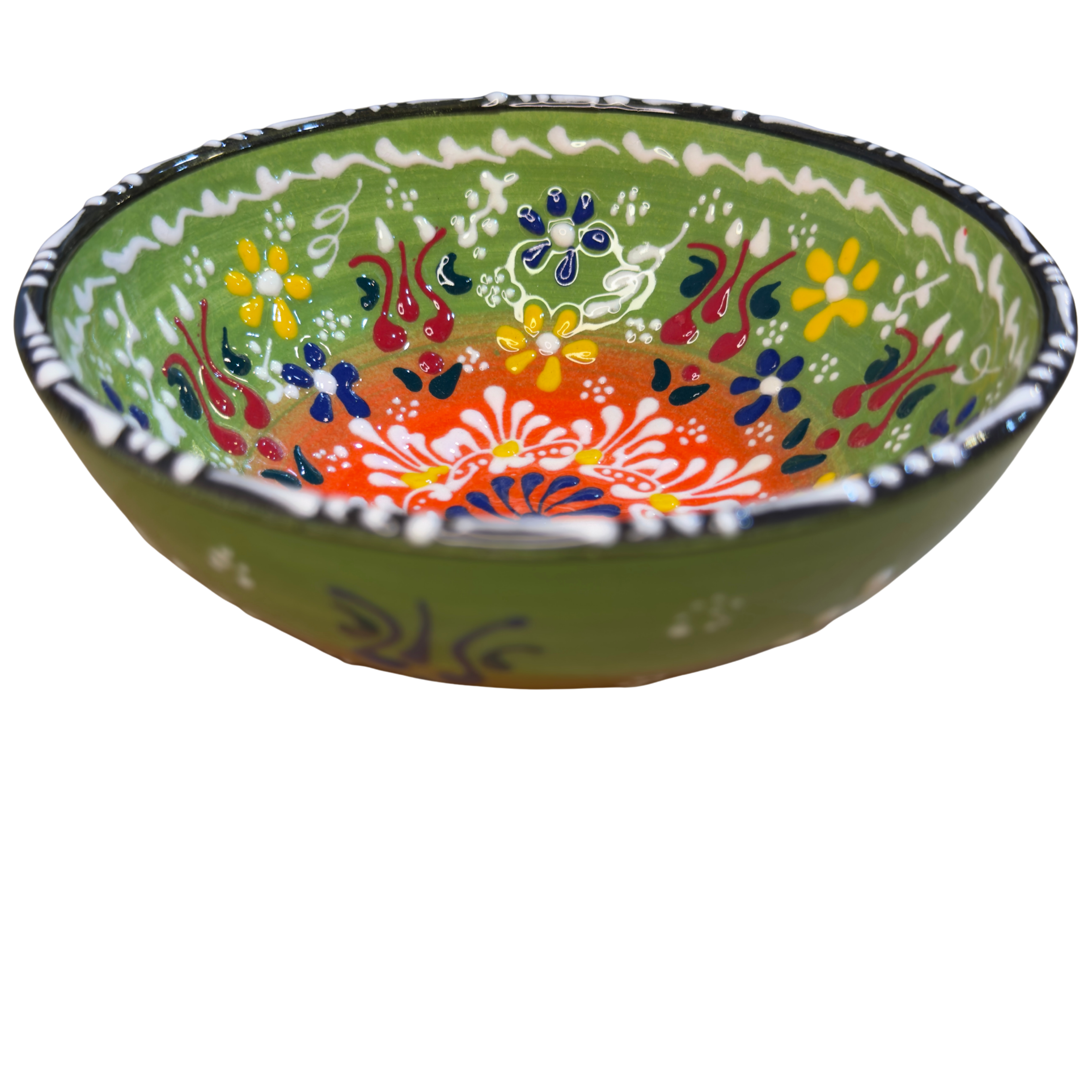 Handmade Turkish Ceramic Serving Bowl – 6.5" – Assorted Designs