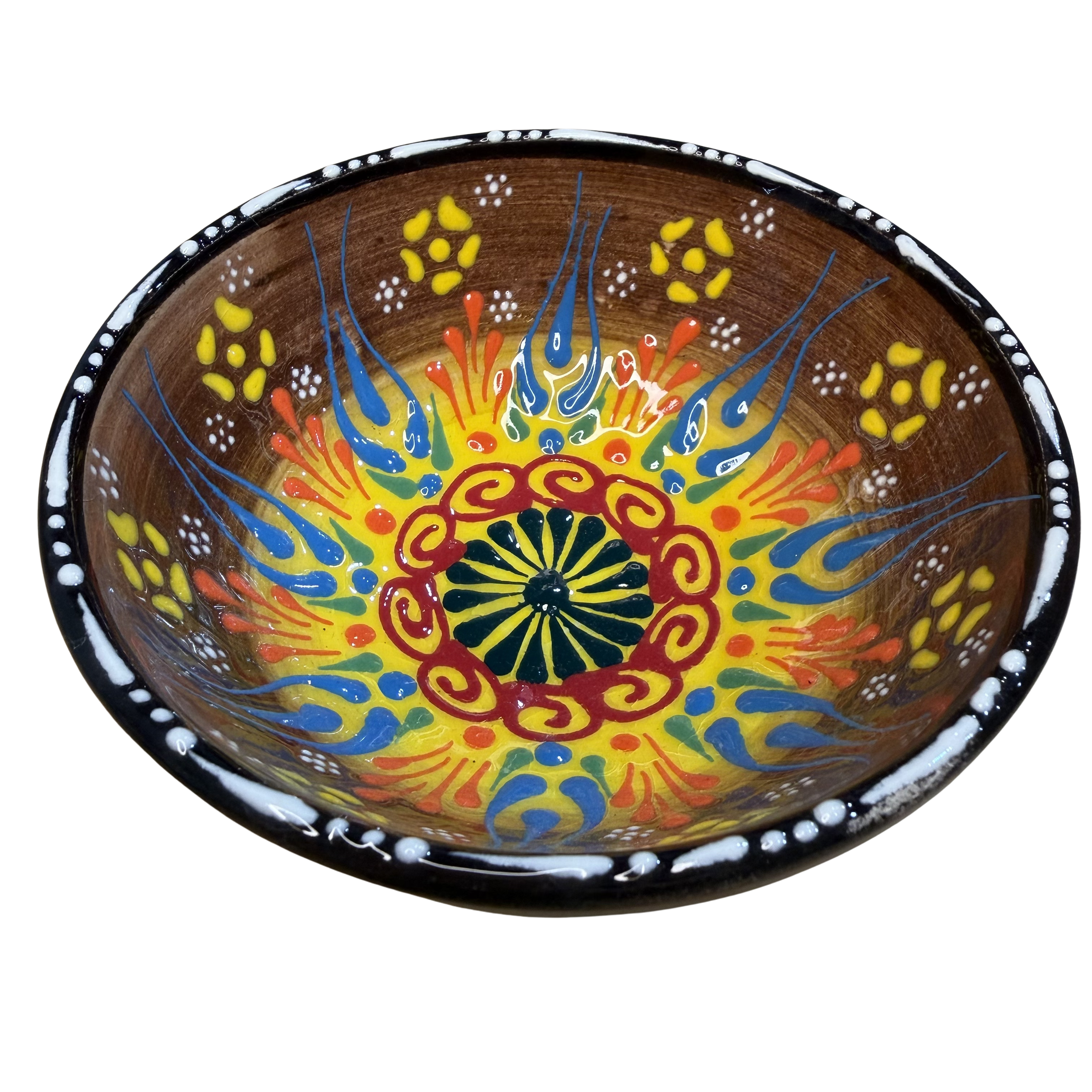 Handmade Turkish Ceramic Serving Bowl – 5" – Assorted Designs