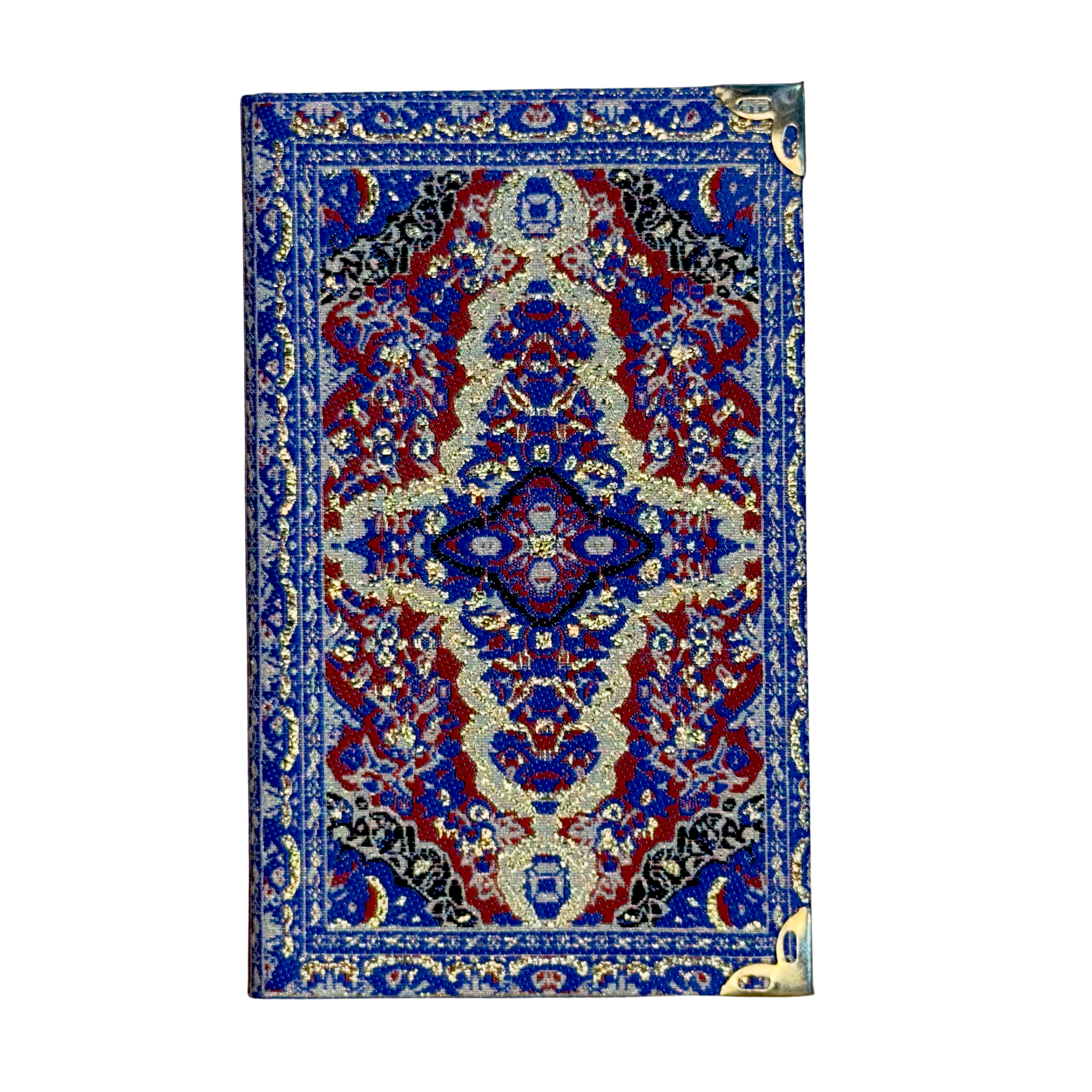 Mini Woven Fabric Journal Notebook – Assorted Turkish Inspired Designs – 3.5 x 5.5 Inch Pocket Notebook