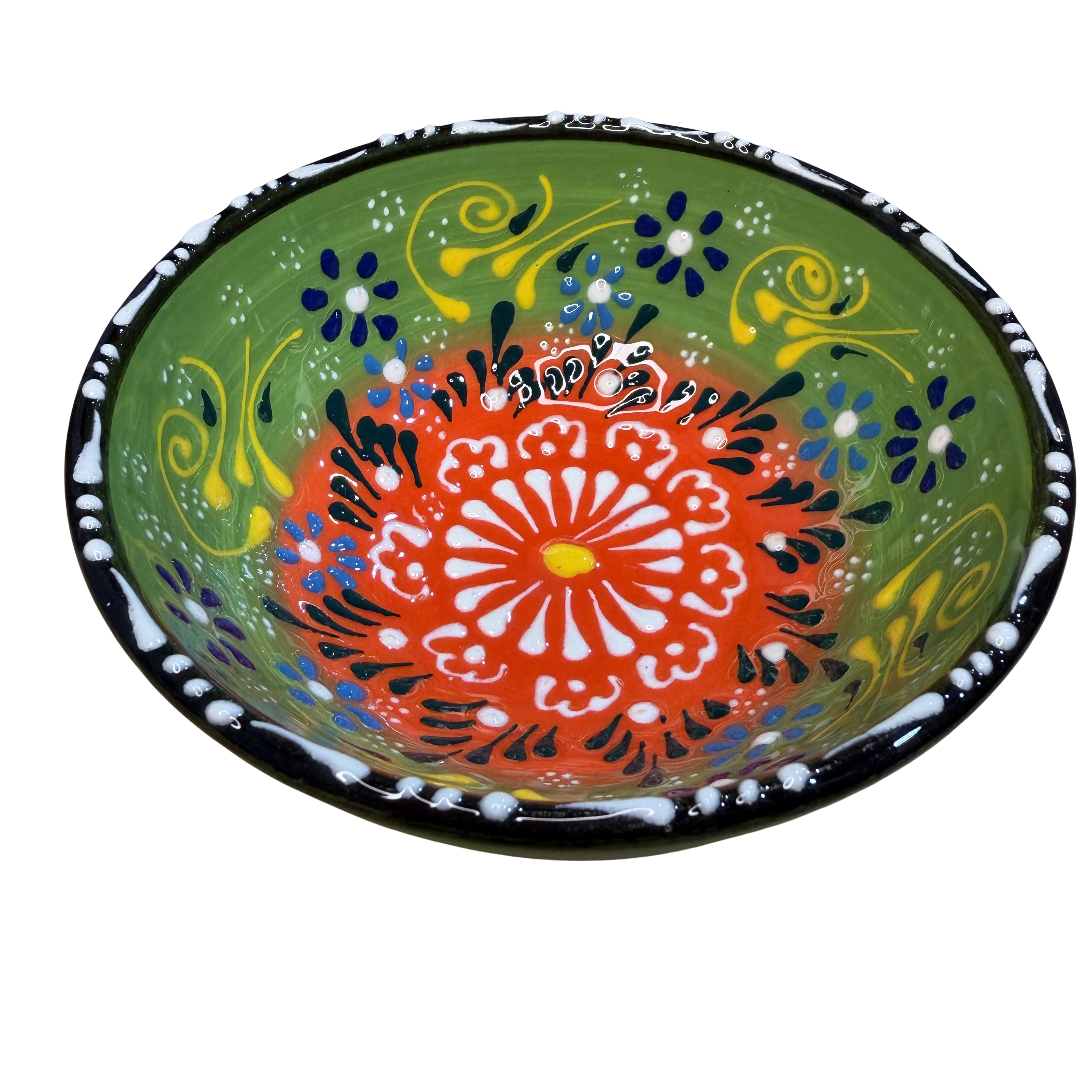 Handmade Turkish Ceramic Serving Bowl – 5" – Assorted Designs