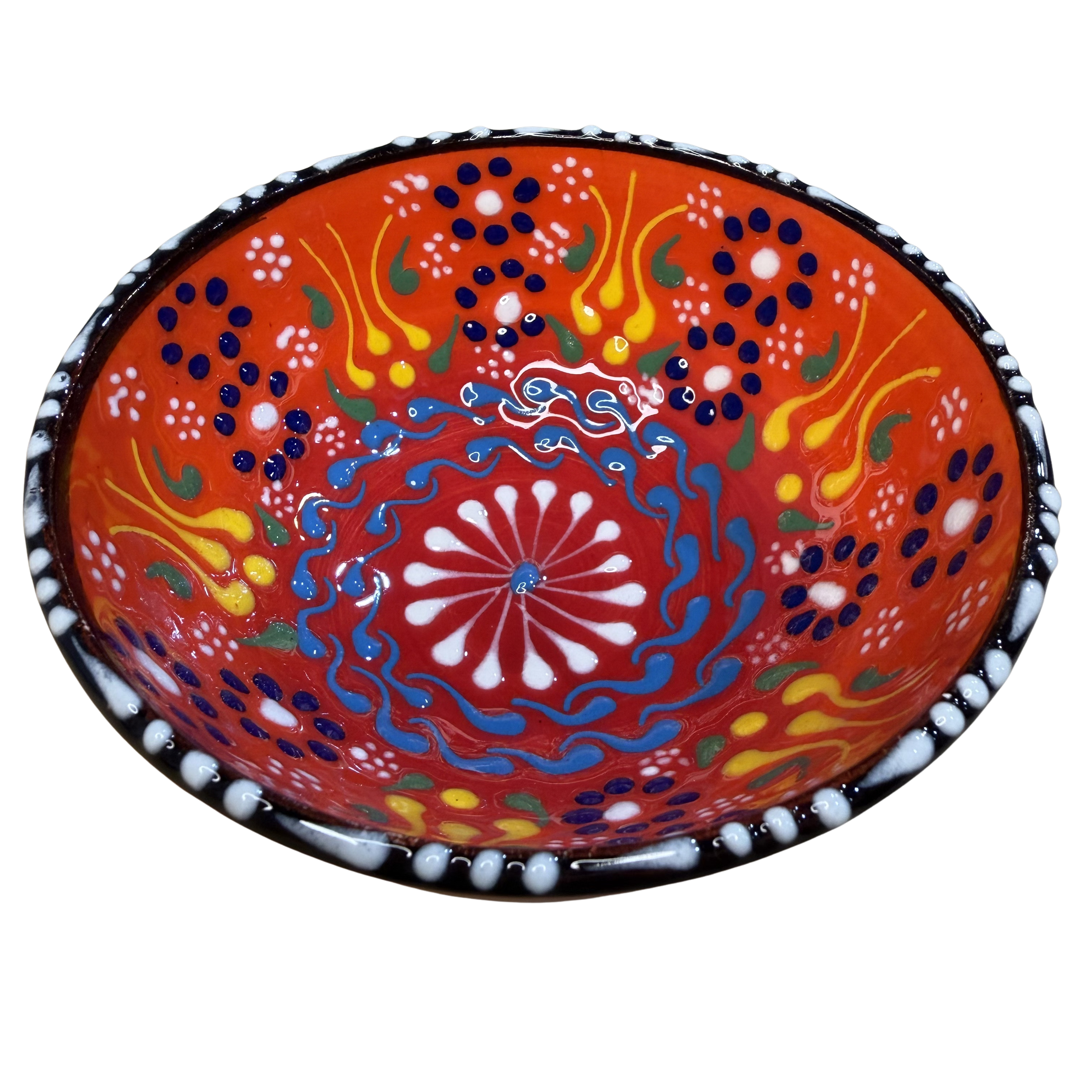 Handmade Turkish Ceramic Serving Bowl – 5" – Assorted Designs