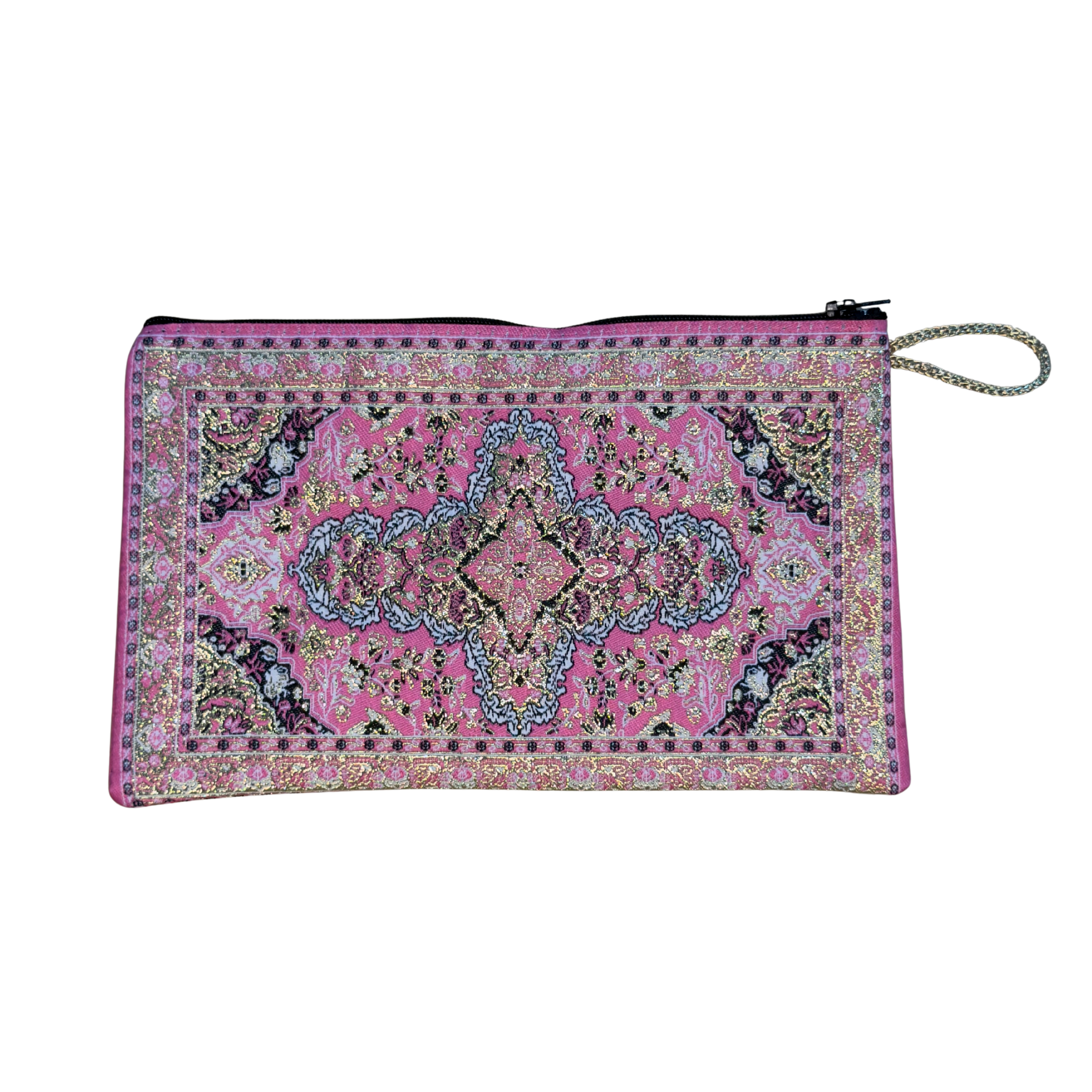 Woven Medium Zip Wallet – Assorted Turkish Inspired Patterns – Polyester Fabric – 8.5 x 5.5 in