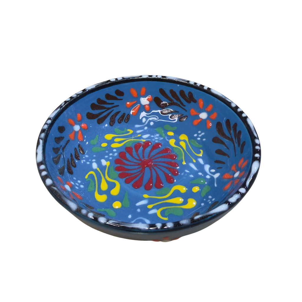 Handmade Turkish Ceramic Serving Bowl – 4.75" – Assorted Designs