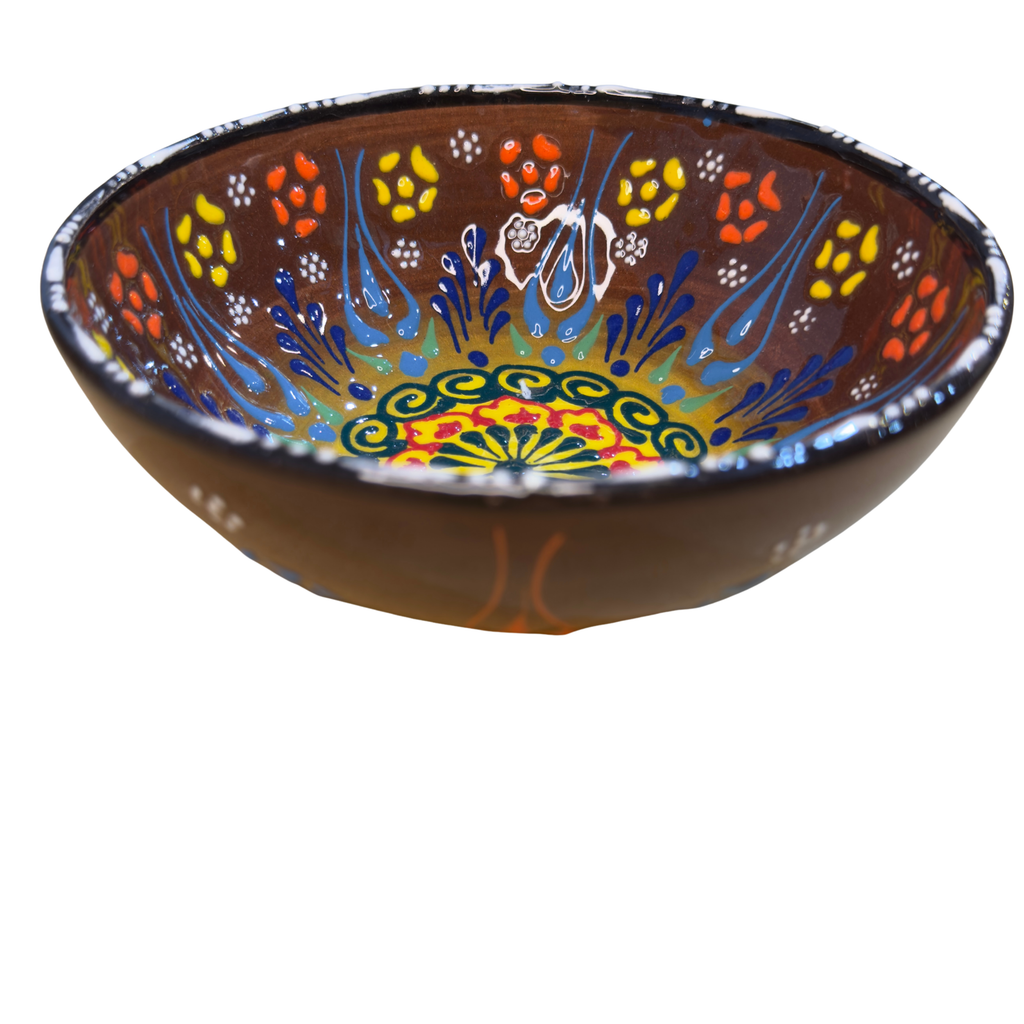 Handmade Turkish Ceramic Serving Bowl – 6.5" – Assorted Designs