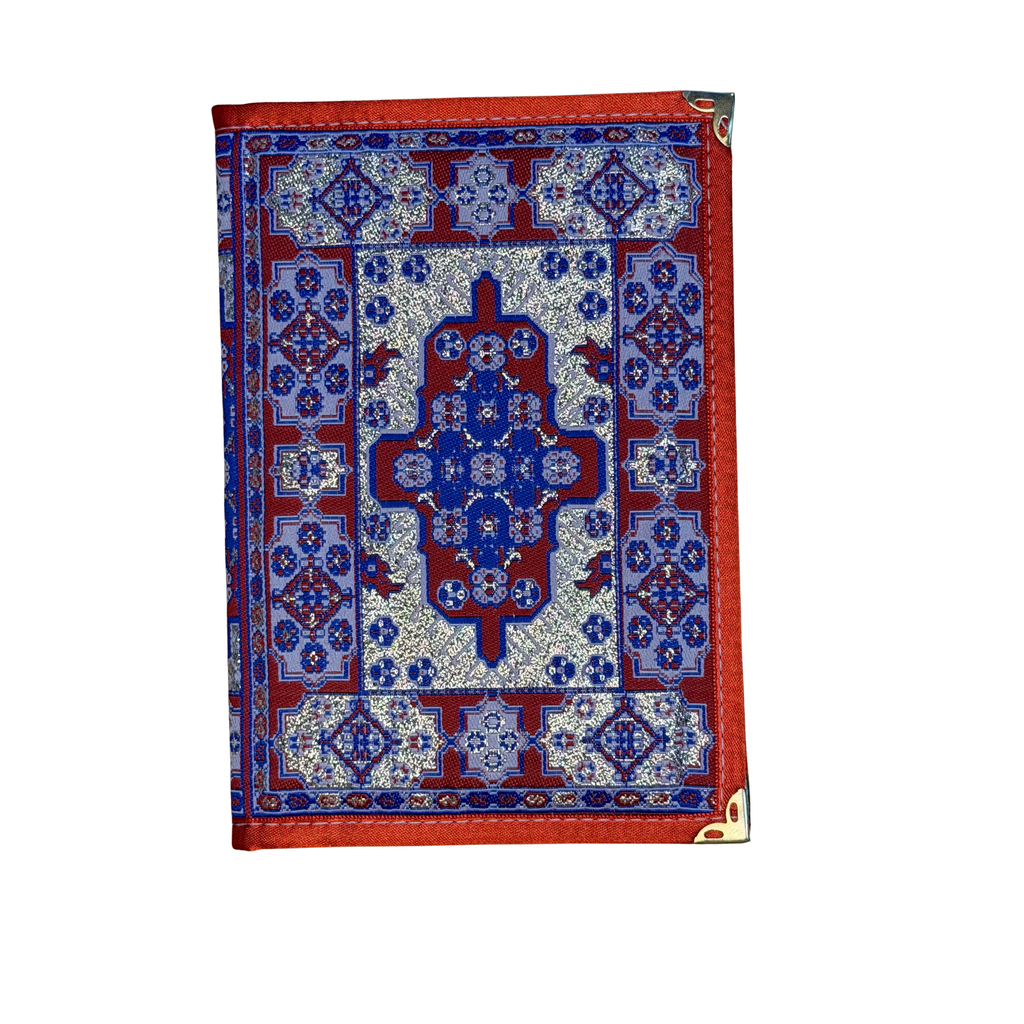 Woven Fabric Journal Notebook – Assorted Turkish Inspired Designs – 5.5 x 8 Inch Decorative Hardcover Notebook