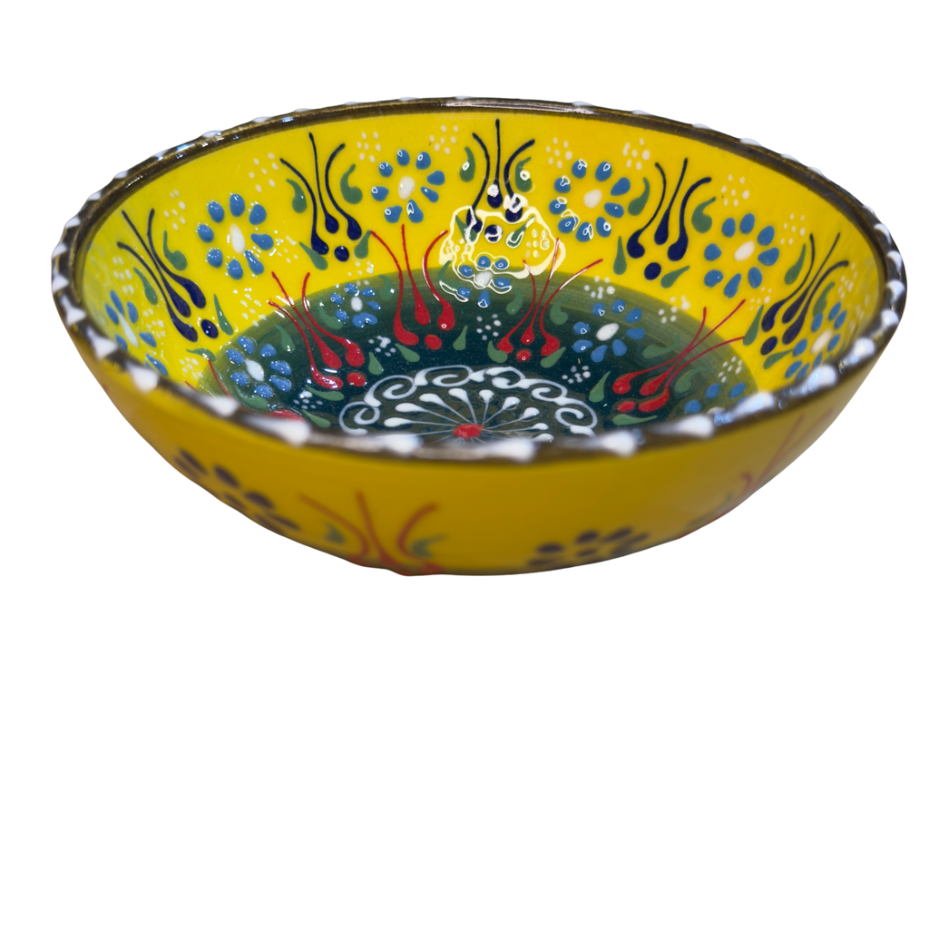 Handmade Turkish Ceramic Serving Bowl – 6.5" – Assorted Designs