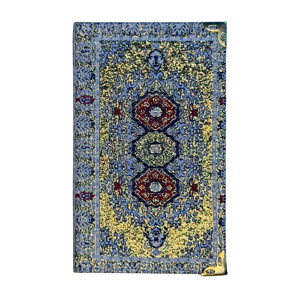 Mini Woven Fabric Journal Notebook – Assorted Turkish Inspired Designs – 3.5 x 5.5 Inch Pocket Notebook