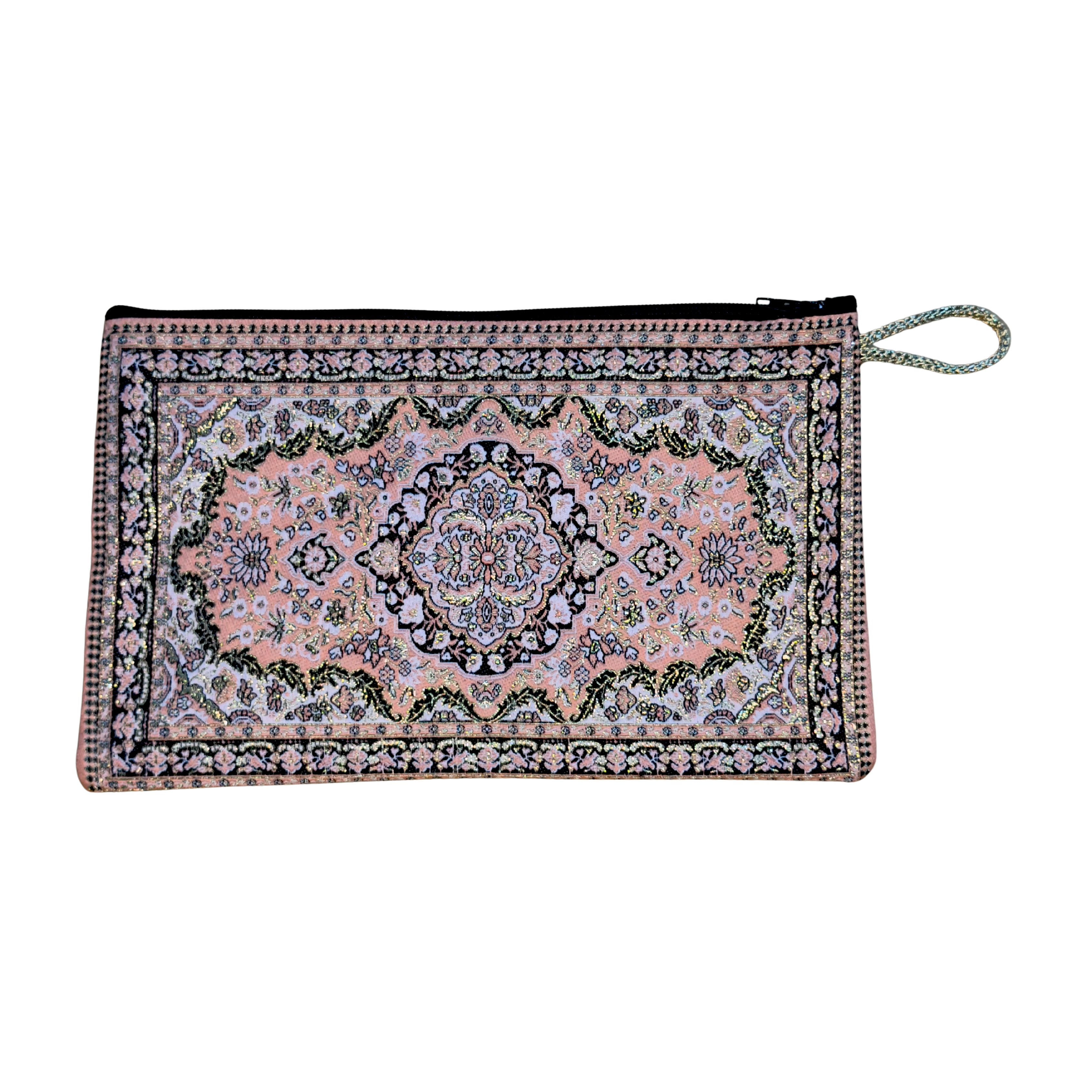 Woven Medium Zip Wallet – Assorted Turkish Inspired Patterns – Polyester Fabric – 8.5 x 5.5 in