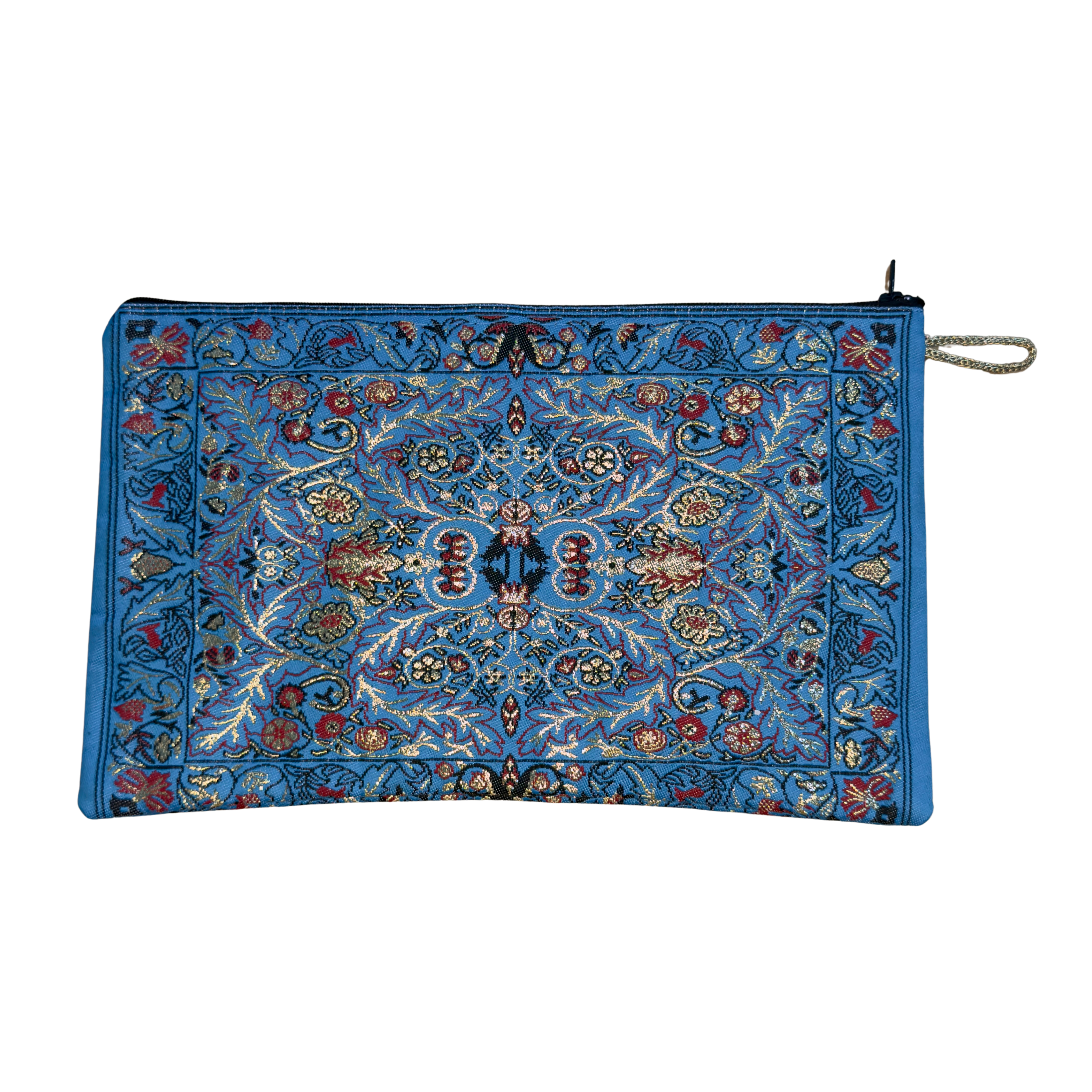 Woven Medium Zip Wallet – Assorted Turkish Inspired Patterns – Polyester Fabric – 8.5 x 5.5 in