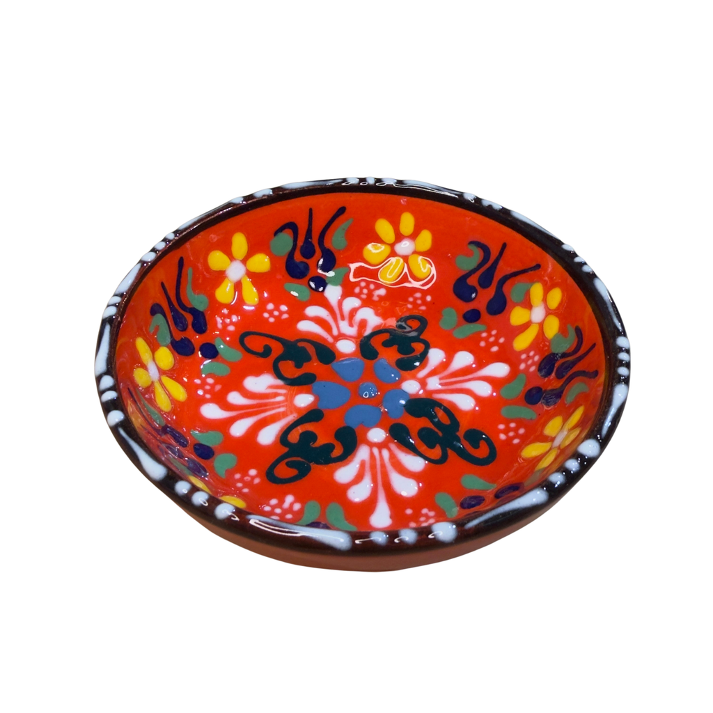 Handmade Turkish Ceramic Serving Bowl – 4.75" – Assorted Designs