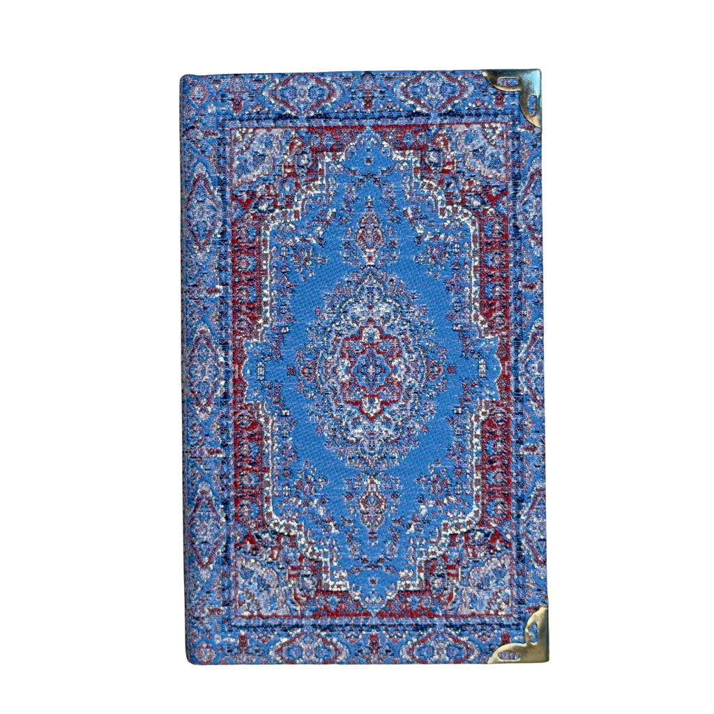 Mini Woven Fabric Journal Notebook – Assorted Turkish Inspired Designs – 3.5 x 5.5 Inch Pocket Notebook