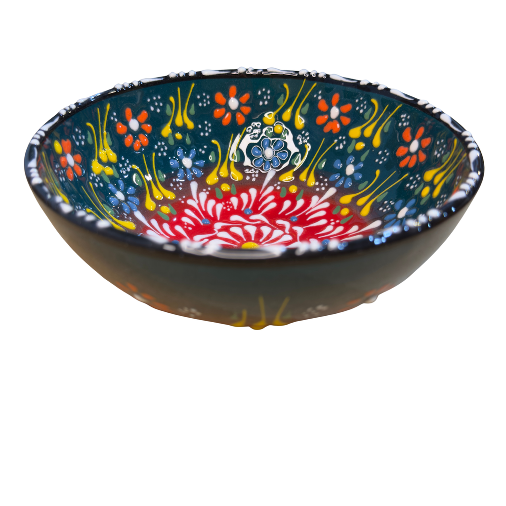 Handmade Turkish Ceramic Serving Bowl – 6.5" – Assorted Designs