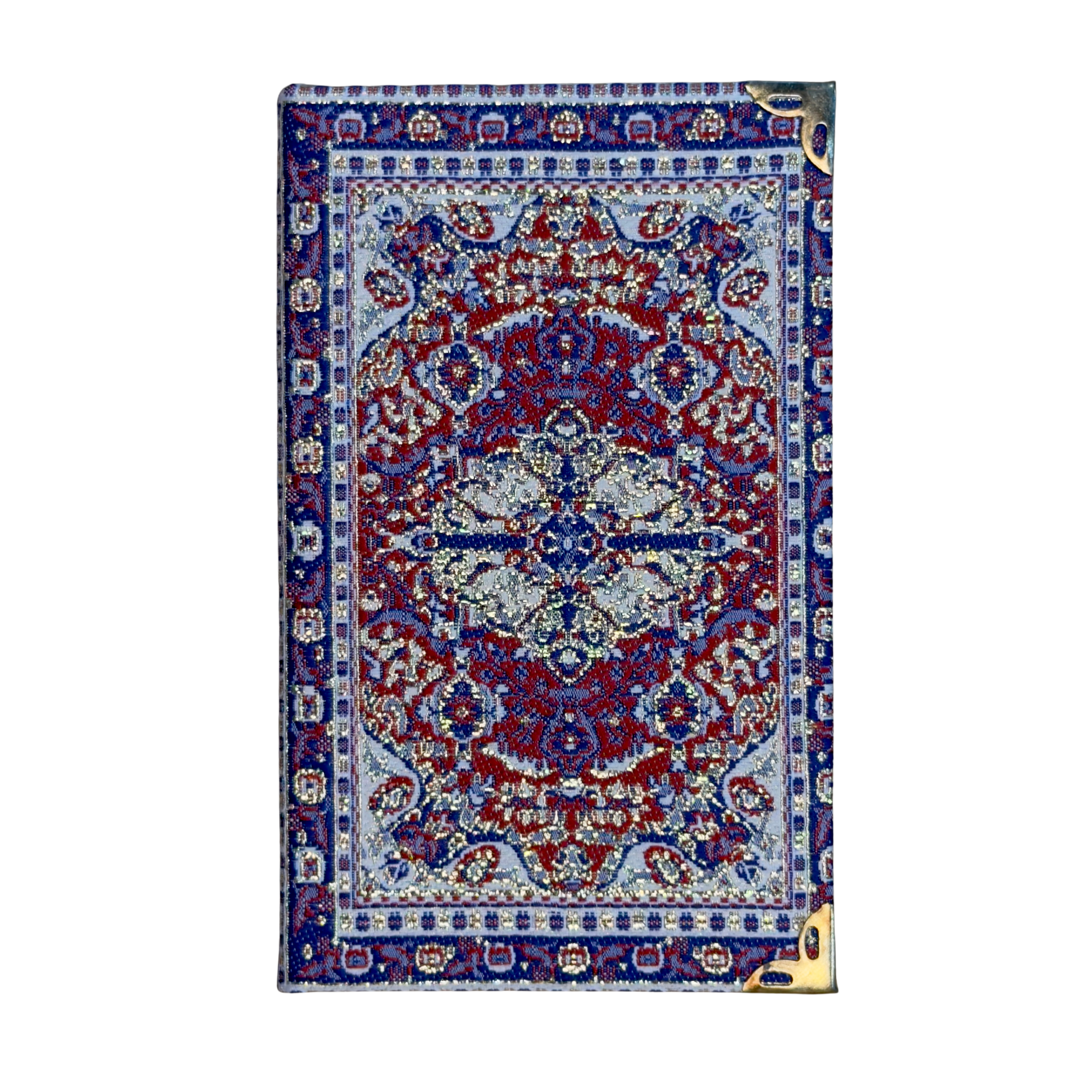 Mini Woven Fabric Journal Notebook – Assorted Turkish Inspired Designs – 3.5 x 5.5 Inch Pocket Notebook
