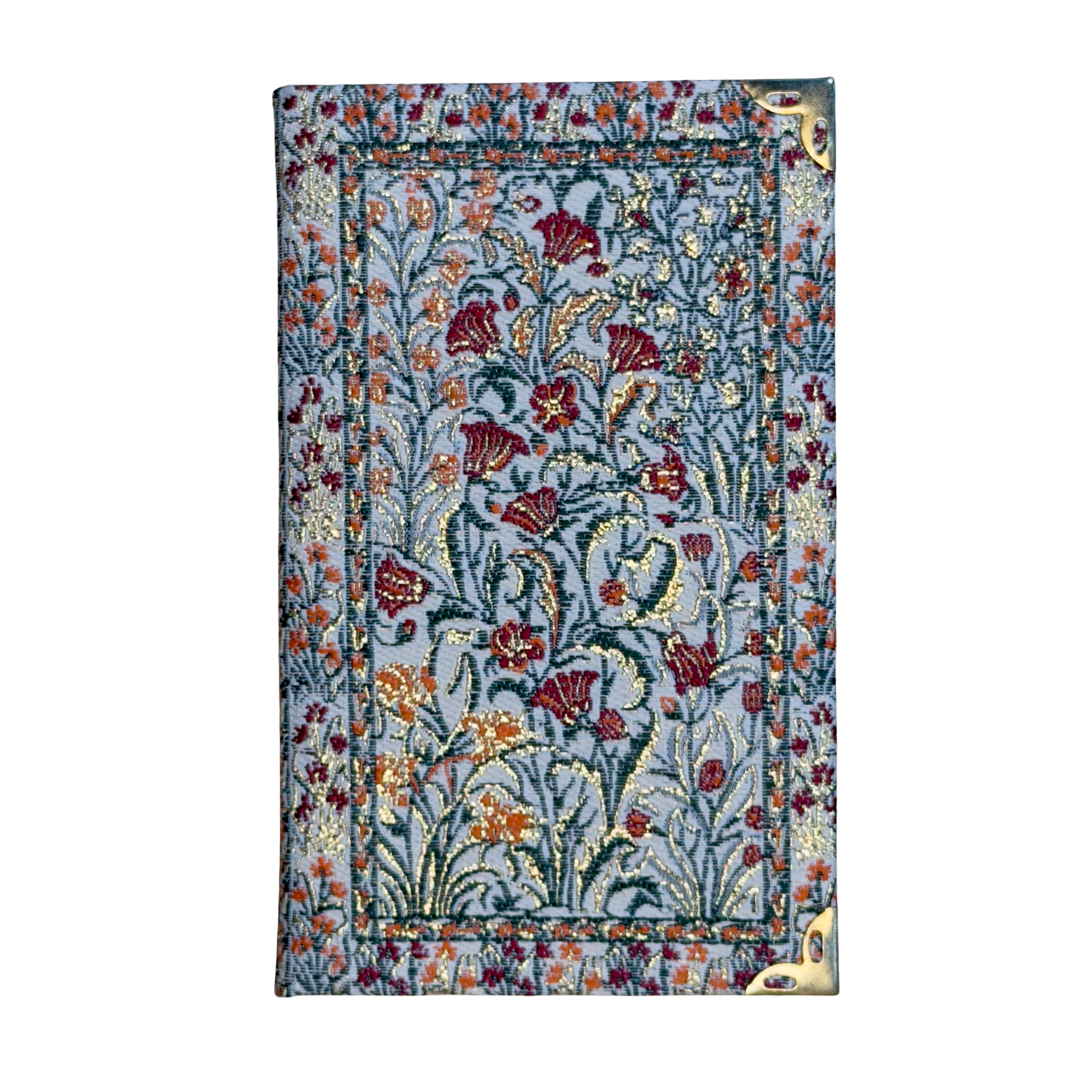 Mini Woven Fabric Journal Notebook – Assorted Turkish Inspired Designs – 3.5 x 5.5 Inch Pocket Notebook