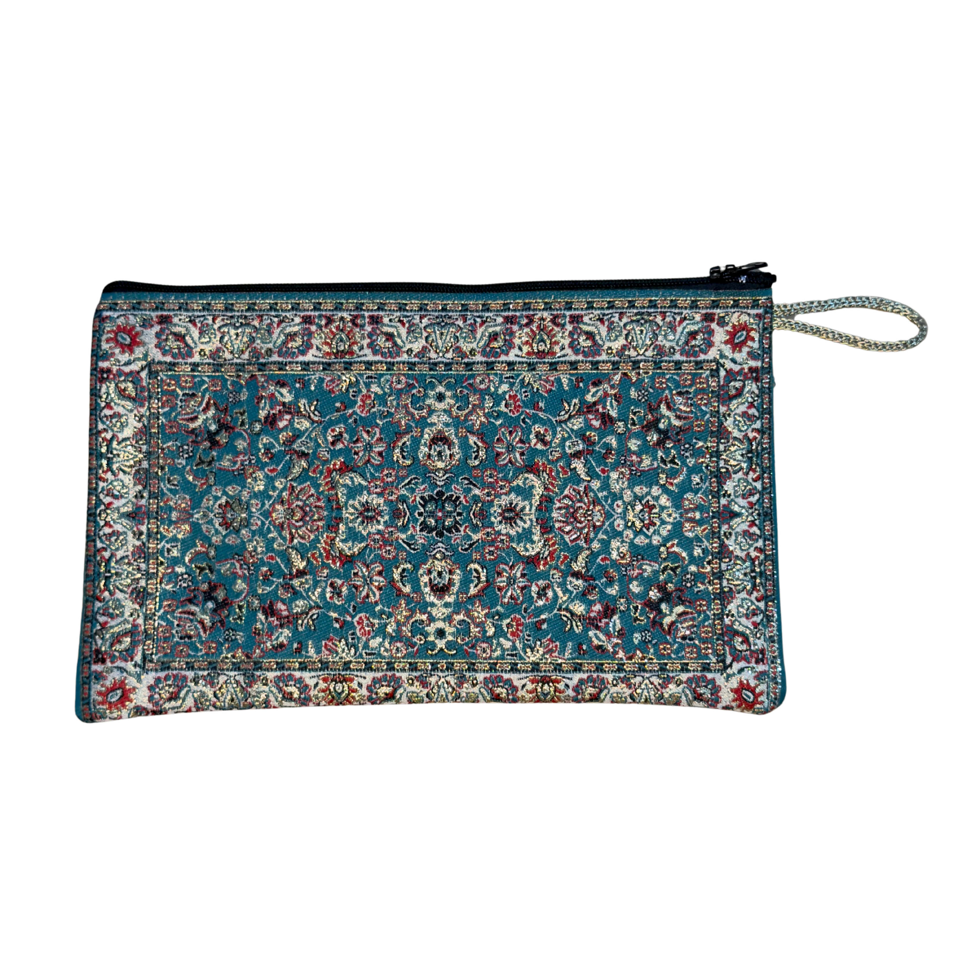 Woven Medium Zip Wallet – Assorted Turkish Inspired Patterns – Polyester Fabric – 8.5 x 5.5 in