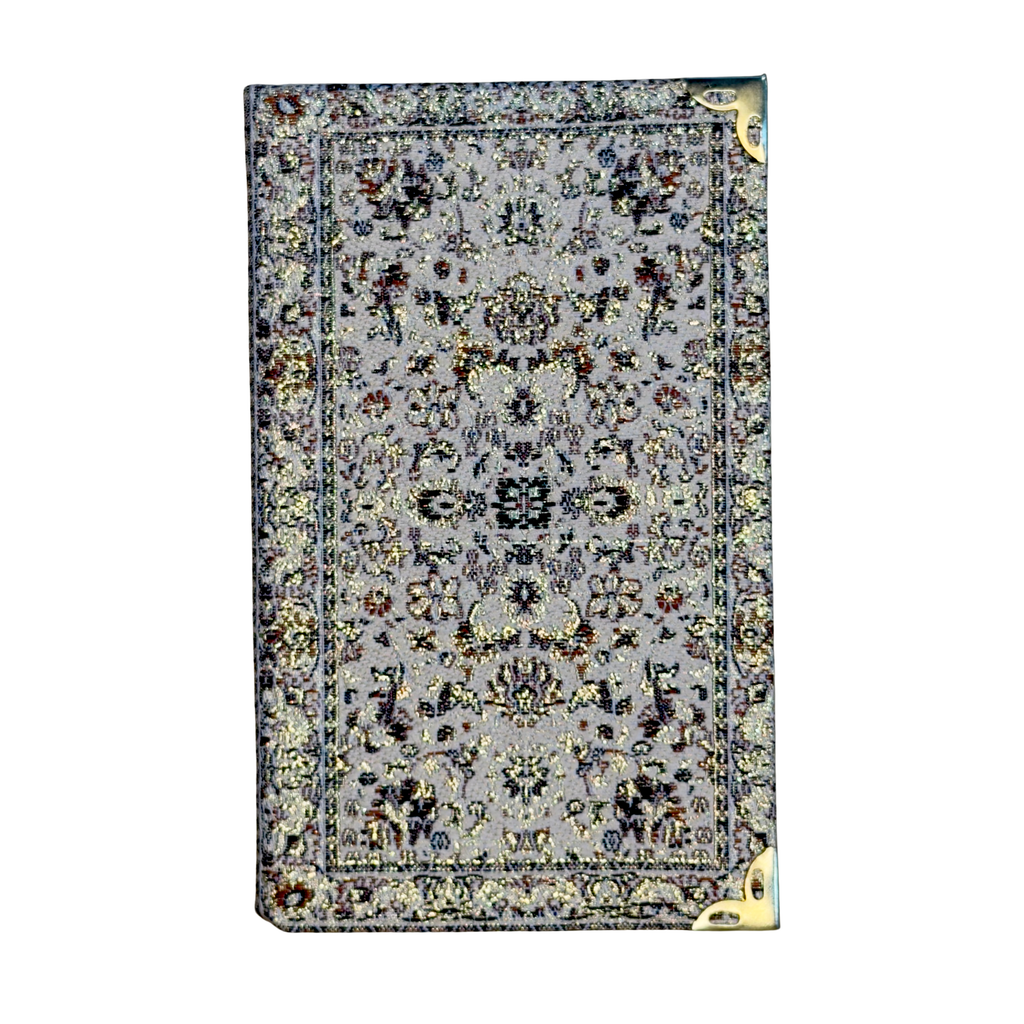 Mini Woven Fabric Journal Notebook – Assorted Turkish Inspired Designs – 3.5 x 5.5 Inch Pocket Notebook