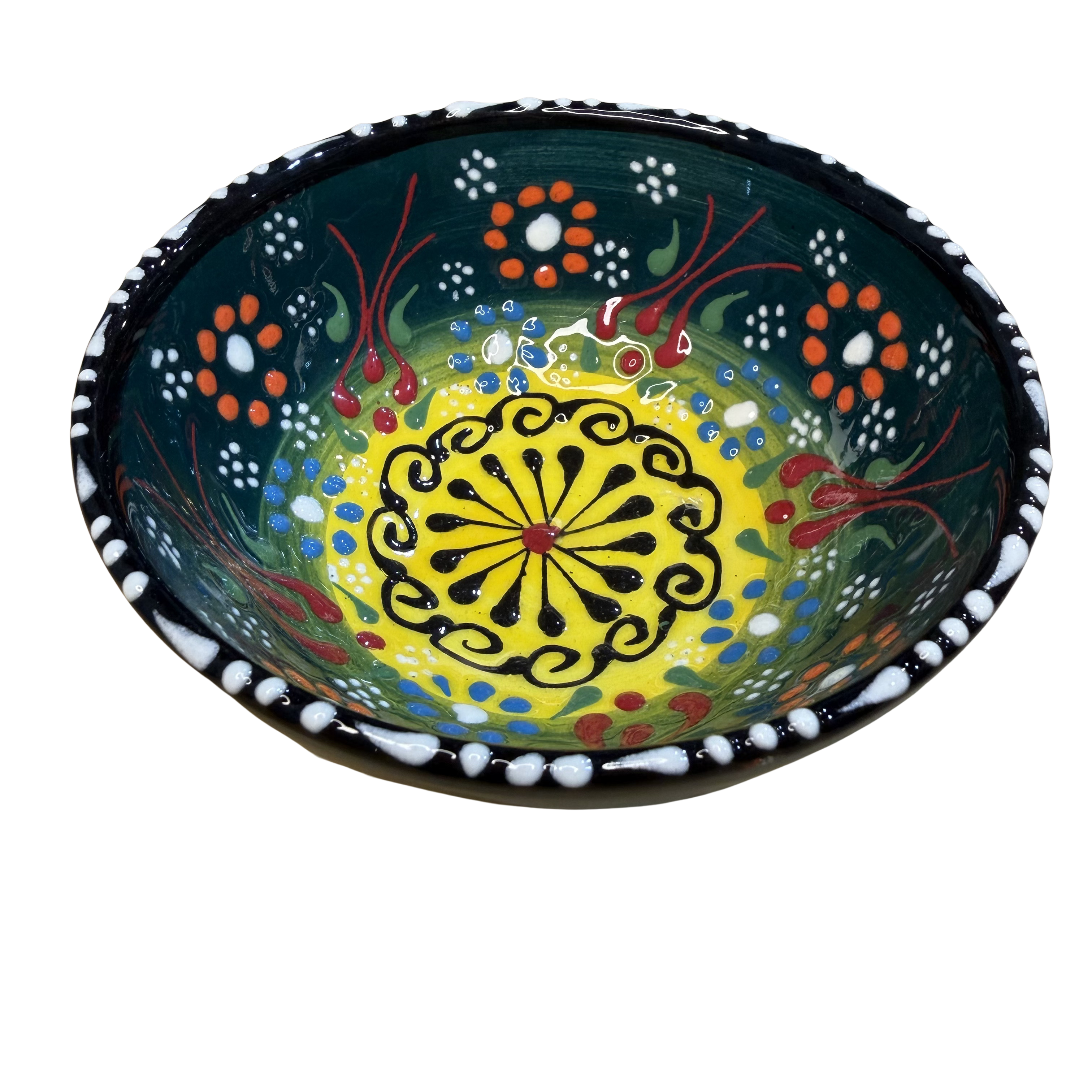 Handmade Turkish Ceramic Serving Bowl – 5" – Assorted Designs