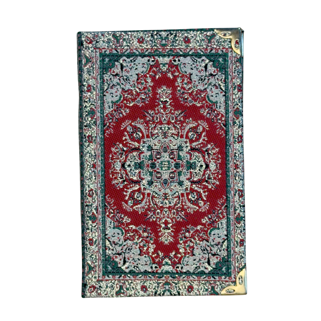Mini Woven Fabric Journal Notebook – Assorted Turkish Inspired Designs – 3.5 x 5.5 Inch Pocket Notebook