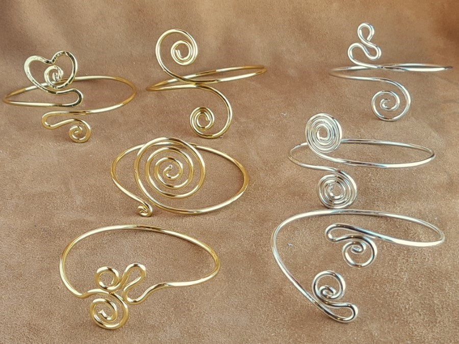 Copper Wire BRACELET Silver & Gold Plating B-07