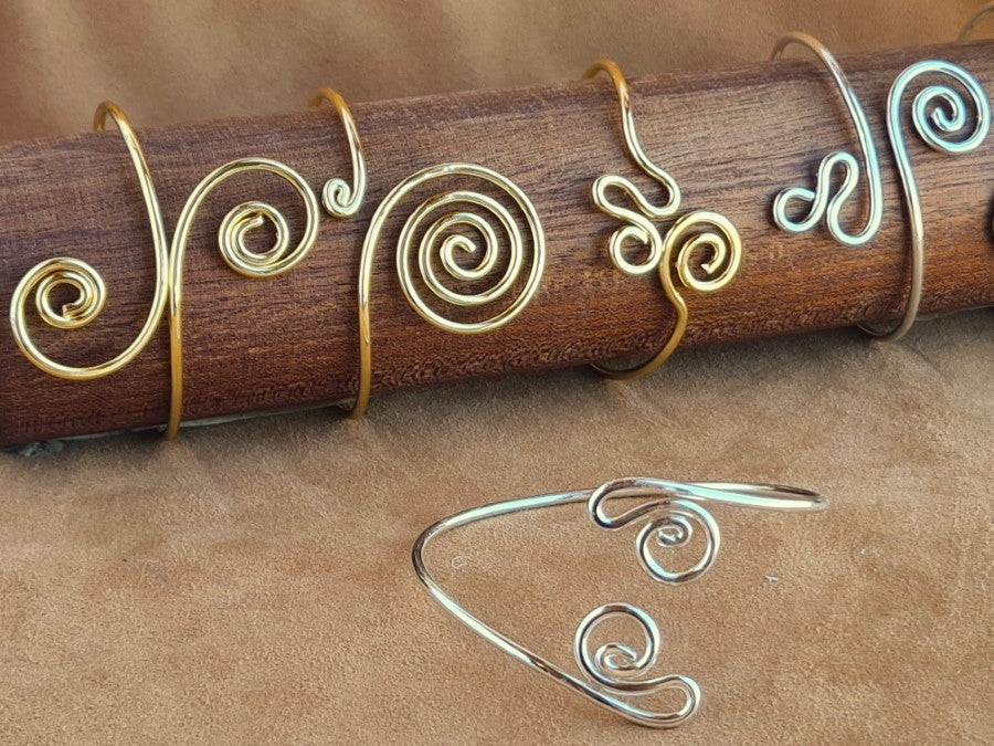 Copper Wire BRACELET Silver & Gold Plating B-07