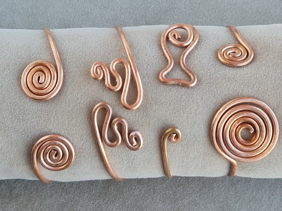 Copper Wire BRACELET Silver & Gold Plating B-07