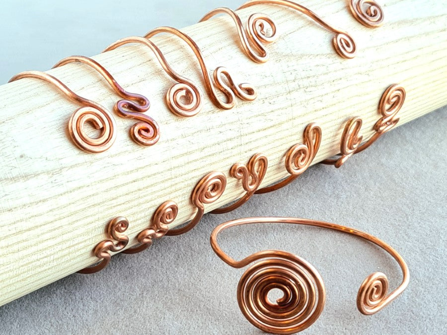Copper Wire BRACELET Silver & Gold Plating B-07