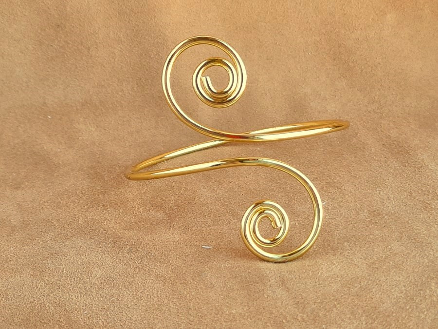 Copper Wire BRACELET Silver & Gold Plating B-07