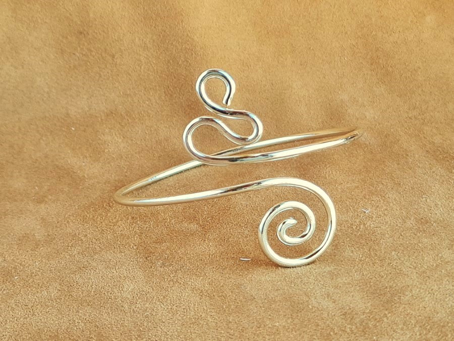 Copper Wire BRACELET Silver & Gold Plating B-07