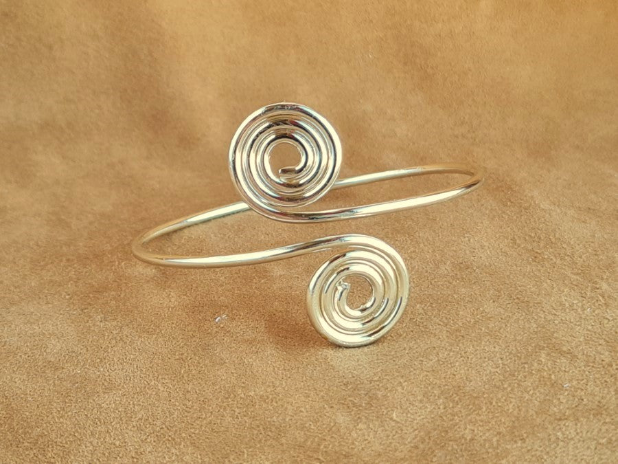 Copper Wire BRACELET Silver & Gold Plating B-07