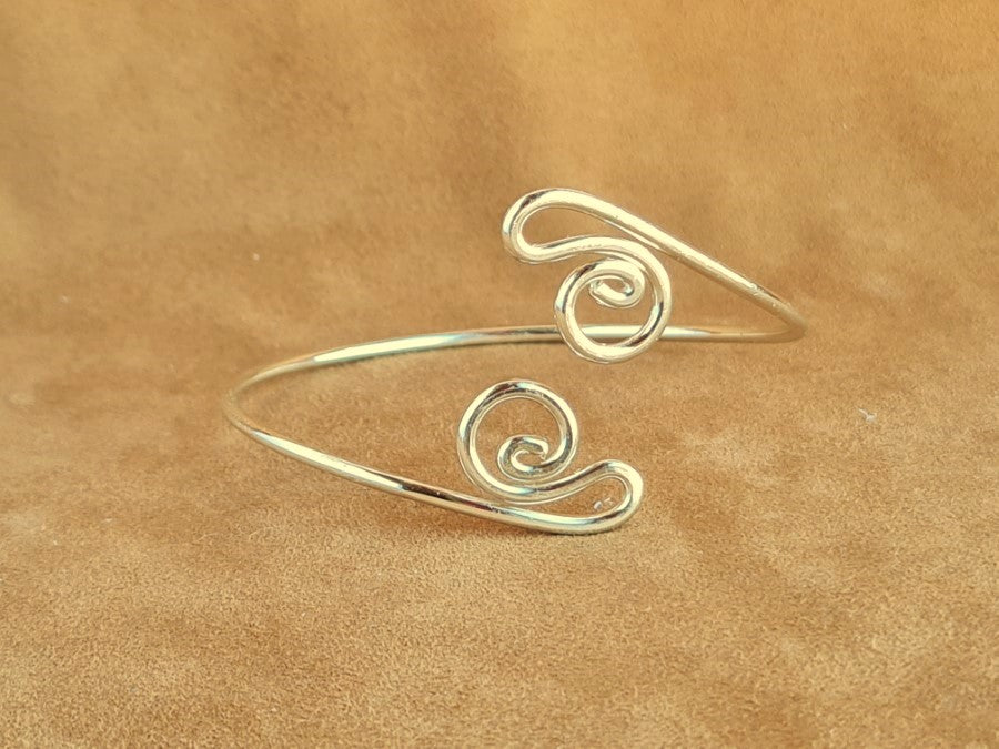 Copper Wire BRACELET Silver & Gold Plating B-07