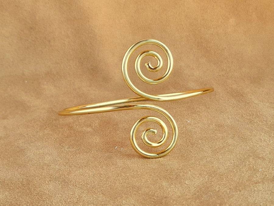 Copper Wire BRACELET Silver & Gold Plating B-07