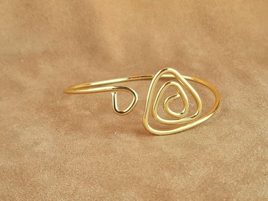 Copper Wire BRACELET Silver & Gold Plating B-07