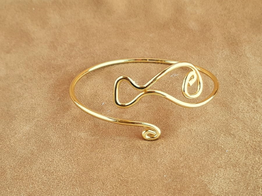 Copper Wire BRACELET Silver & Gold Plating B-07