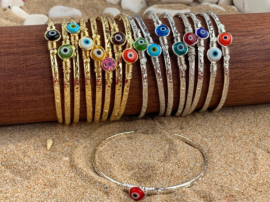 Handcrafted Eye Glass Stone Jewelry in Solid Copper with Silver & Gold Plating