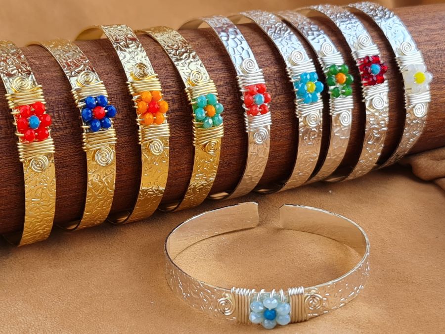 Handcrafted CRYSTAL Stone Jewelry in Solid Copper with Silver & Gold Plating