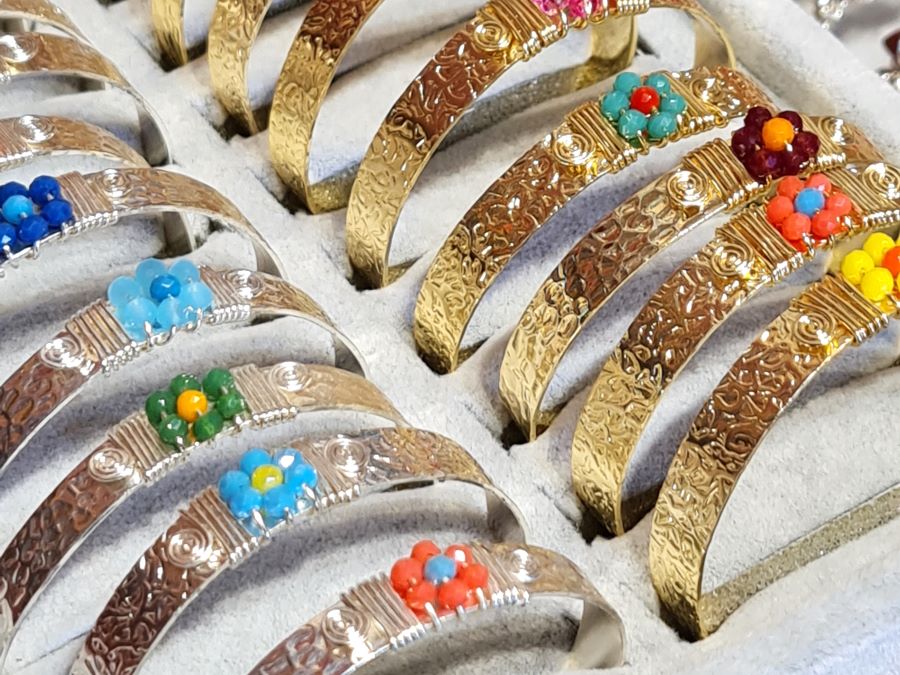 Handcrafted CRYSTAL Stone Jewelry in Solid Copper with Silver & Gold Plating