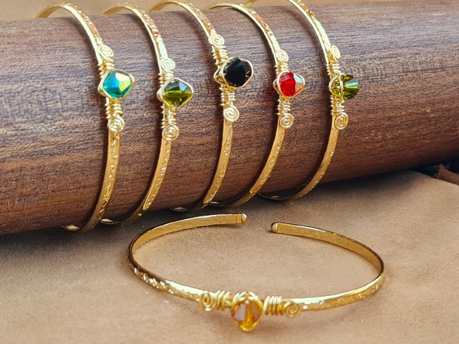 Handcrafted SVAROWSKI Stone Jewelry in Solid Copper with Silver & Gold Plating