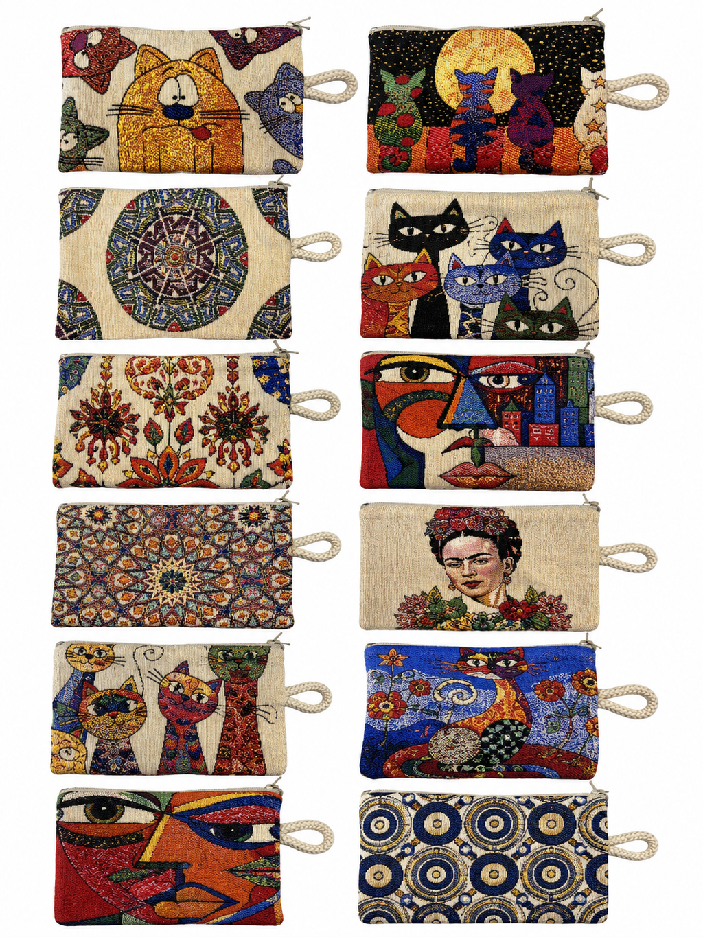 Small Cotton Coin Purse & Mini Wallet (Assorted Designs)