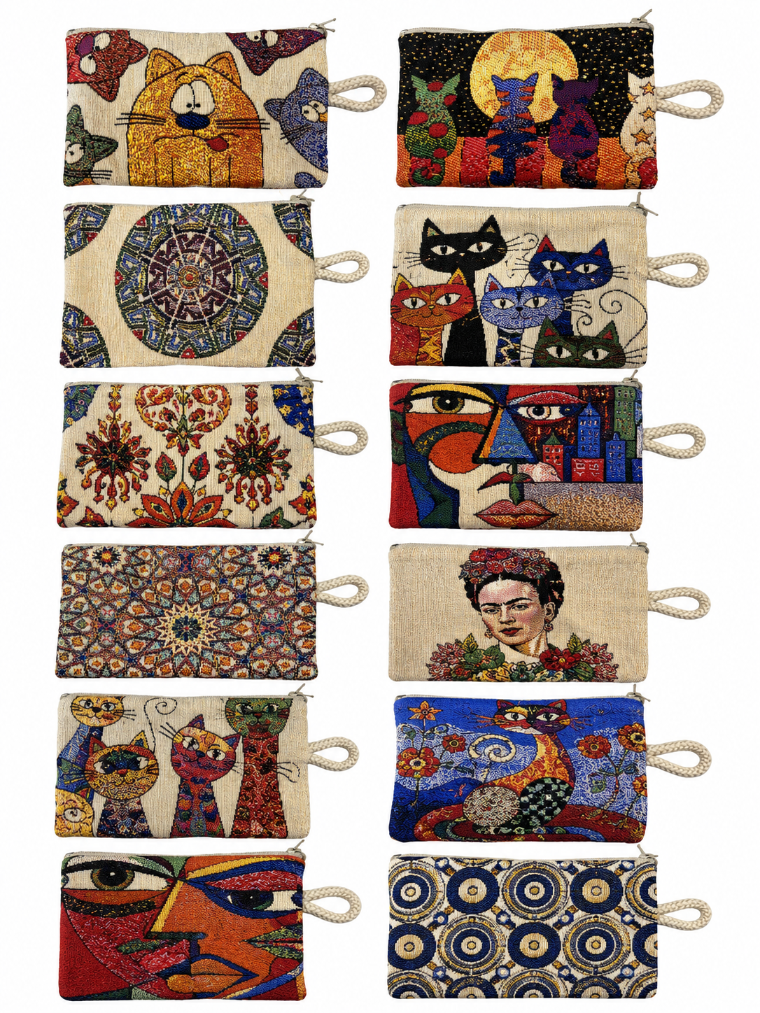 Small Cotton Coin Purse & Mini Wallet (Assorted Designs)