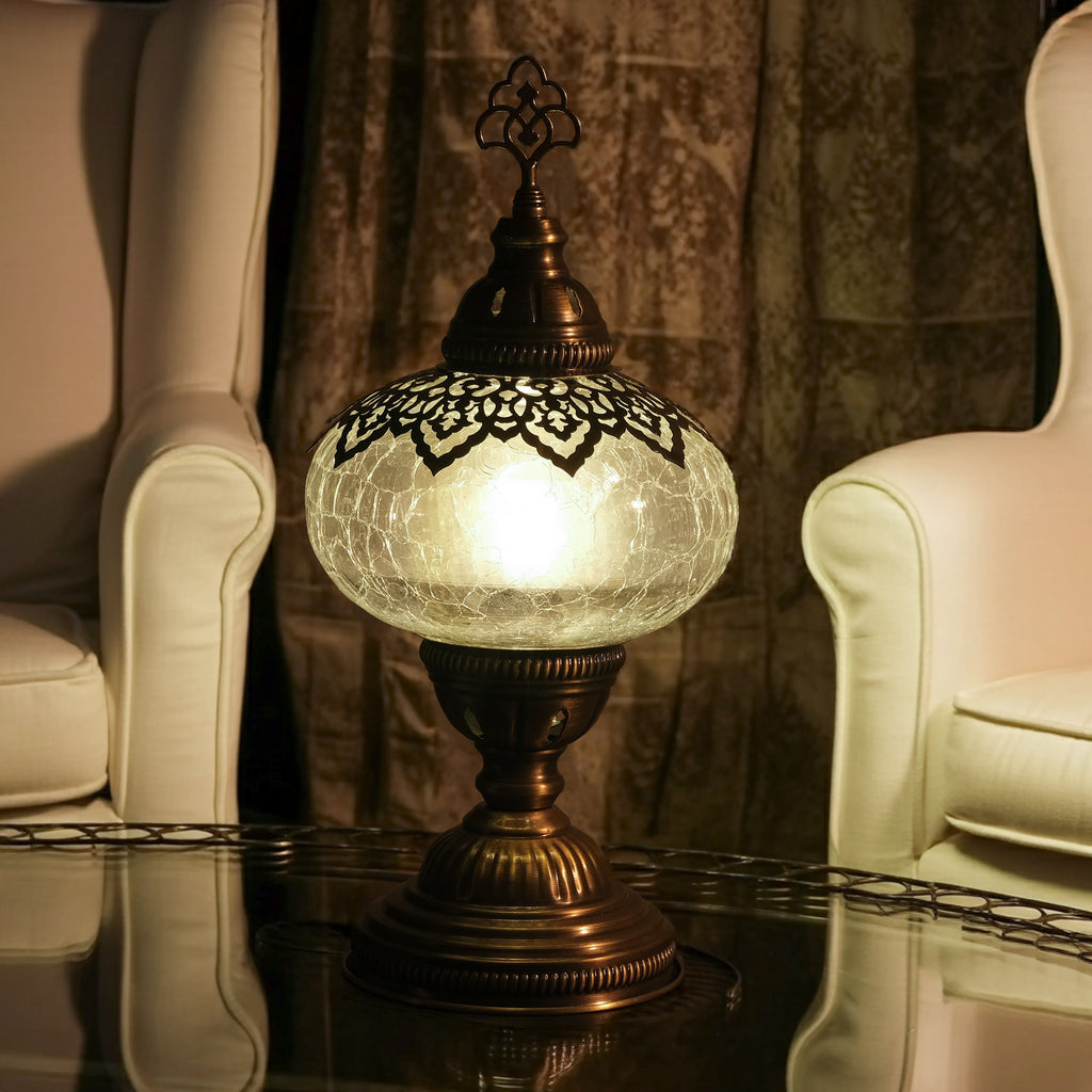 Mozaist Turkish Cracked Table Lamp