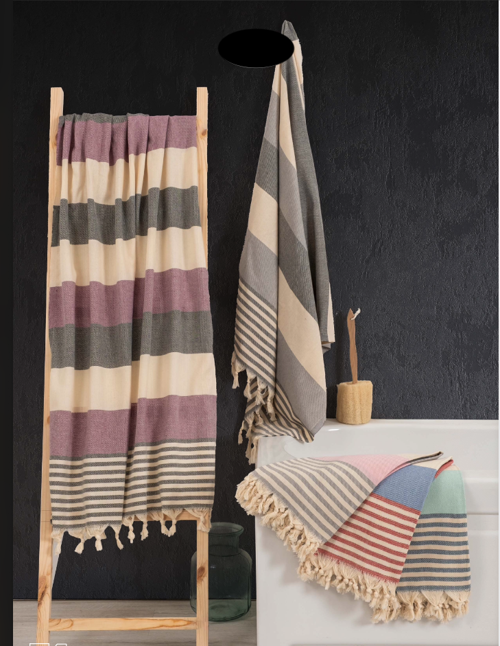 Premium Turkish Cotton Peshtemal – Lightweight Spa & Beach Towel, Soft, Absorbent & Quick Dry
