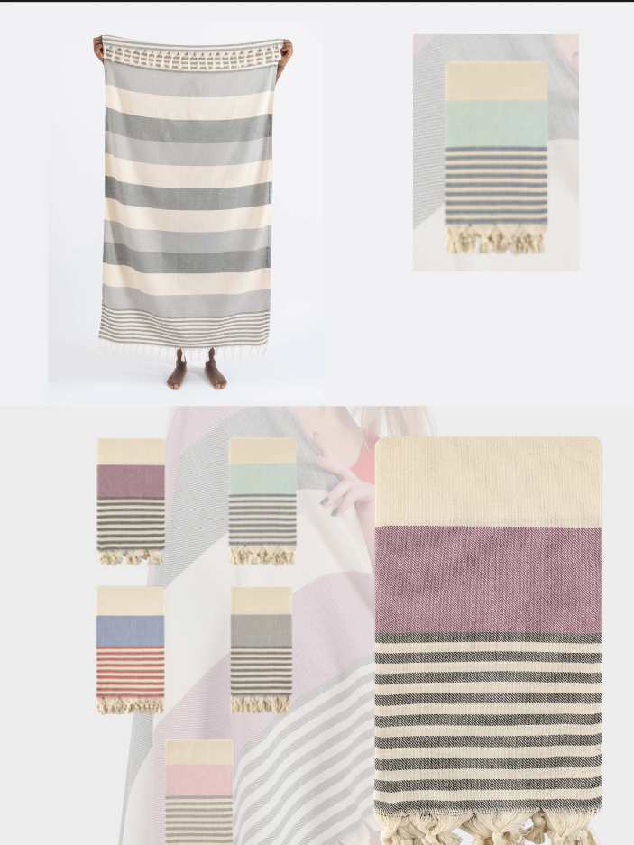 Premium Turkish Cotton Peshtemal – Lightweight Spa & Beach Towel, Soft, Absorbent & Quick Dry