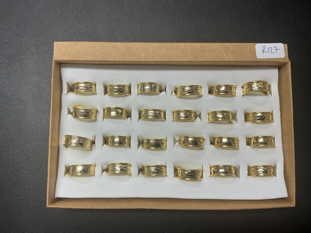 Adjustable Gold Plated Copper Ring – (R-127)