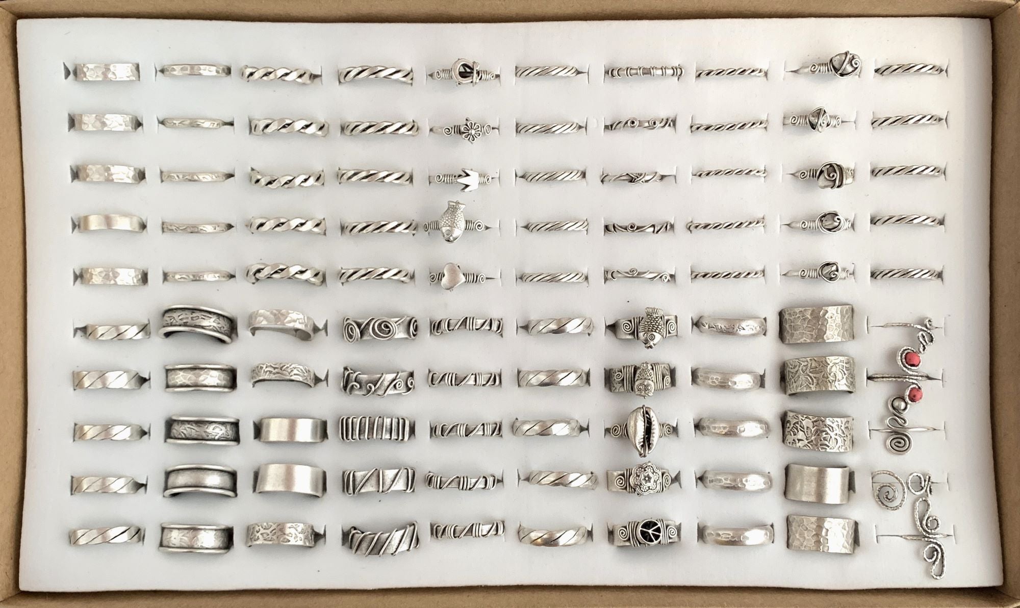 Hand Made Ring Collection – Silver Plated Copper M-255